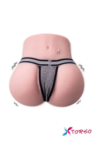 Roberta: 4.62LB Xise Realistic Vibrating Pocket Pussy Ass with Vaginal and Anal Channel Male Masturbator Sex Toy Cheap [ US In Stock ]