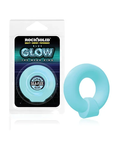 Rock Solid Glow in the Dark Mega Ring – Blue