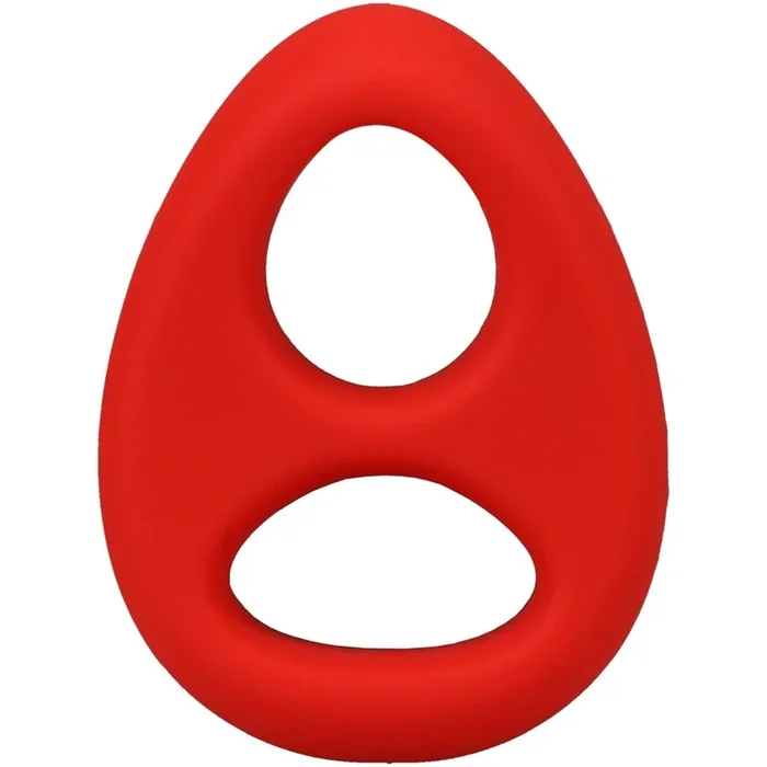 Rock Solid The Code Silicone Cock Ring With Bandana Red