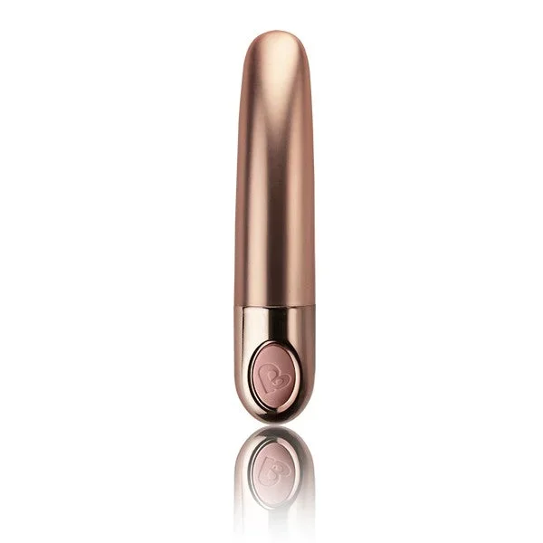 Rocks Off Ellipse 10 Function Bullet Vibrator Metallic Dusk Pink