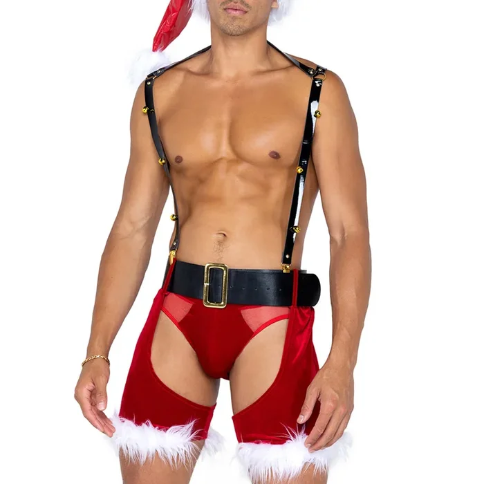 Roma Naughty St. Nick Suspender & Chaps Costume Set