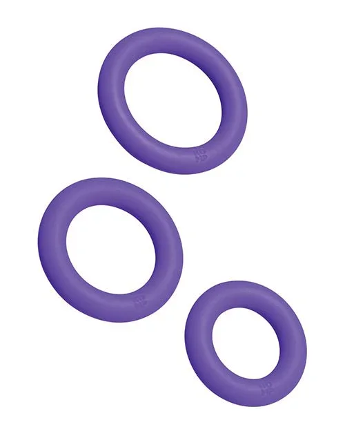 Romp Remix Trio Penis Ring Set of 3 – Purple