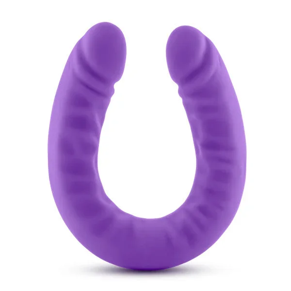 Ruse 18 Silicone Slim Double Dong Purple “