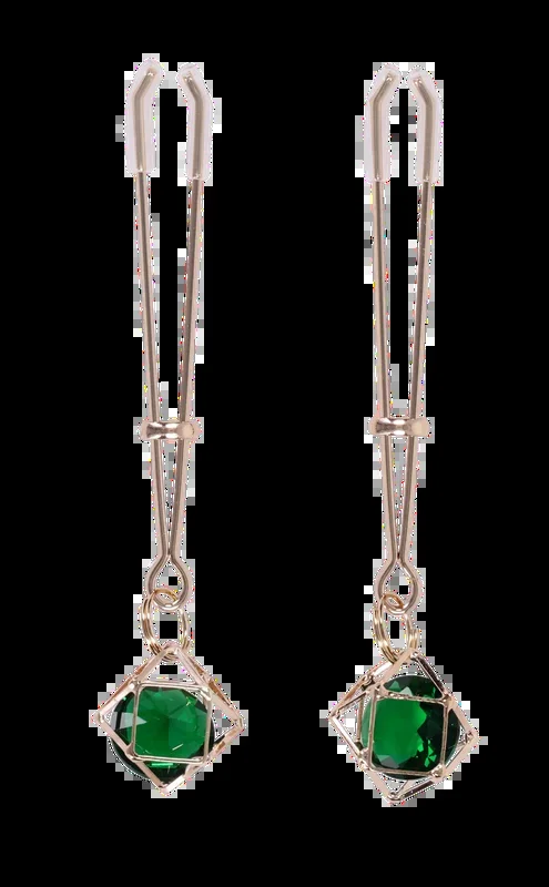 S&M Indica Crystal Nipple Clips