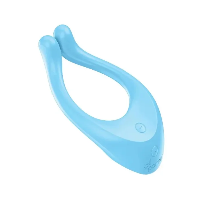 SATISFYER couples vibrator “Endless Love” made of silicone – with flexible arms (blue)