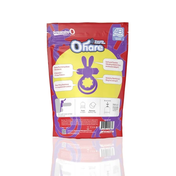 Screaming O 4b – Ohare Wearable Rabbit Vibe – Grape