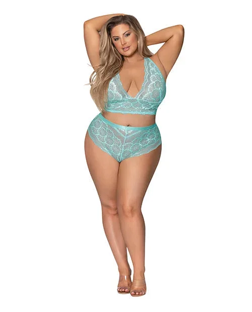 Seabreeze Strappy Back Cami & Short Set Turquoise