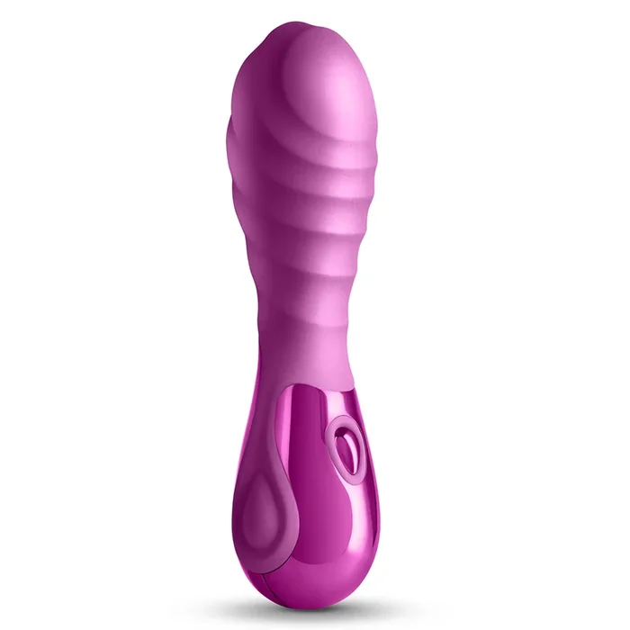 Seduction Chloe Ribbed Metallic Silicone Mini Vibrator