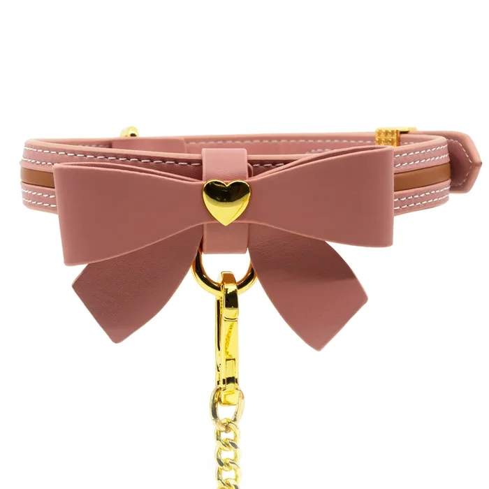 Sevanda Lockable Bow Collar & Chain Leash