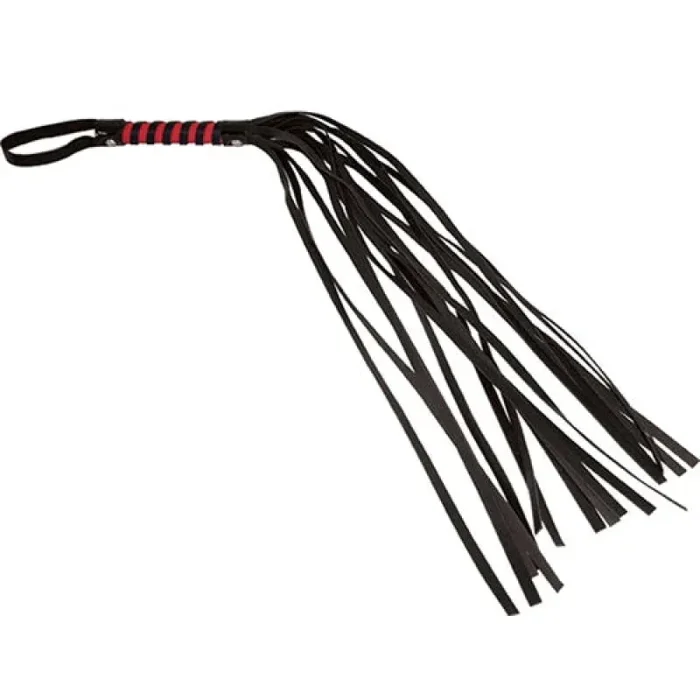 Sex and Mischief Stripe Flogger – Red and Black