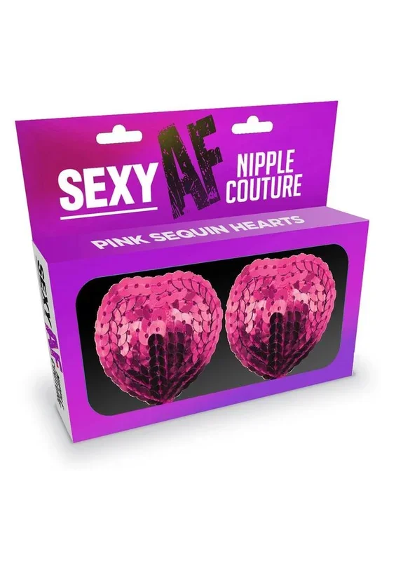 Sexy AF Hearts Nipple Couture Silicone Pasties