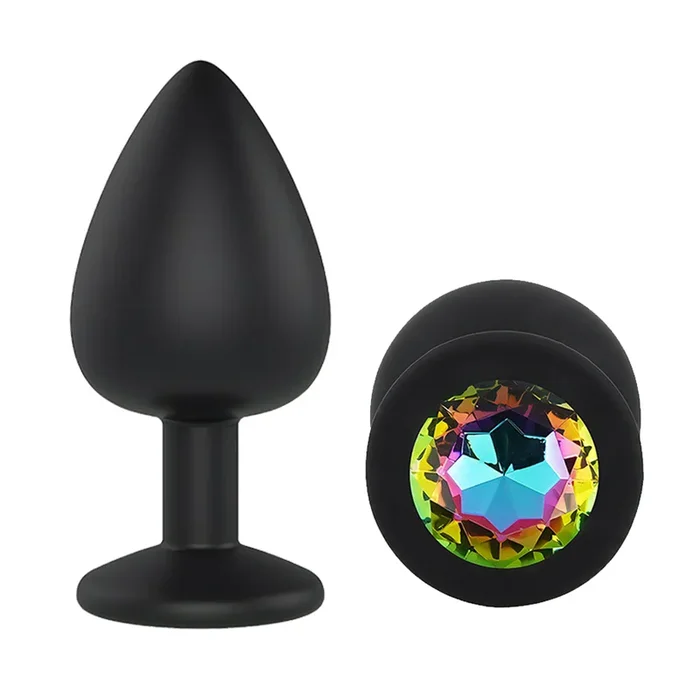 Sexyland Sparkle Silicone Butt Plug With Gem – Large