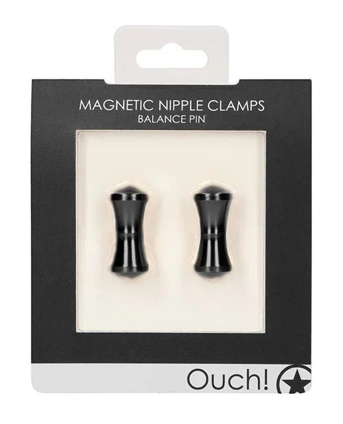 Shots Ouch Balance Pin Magnetic Nipple Clamps – Black