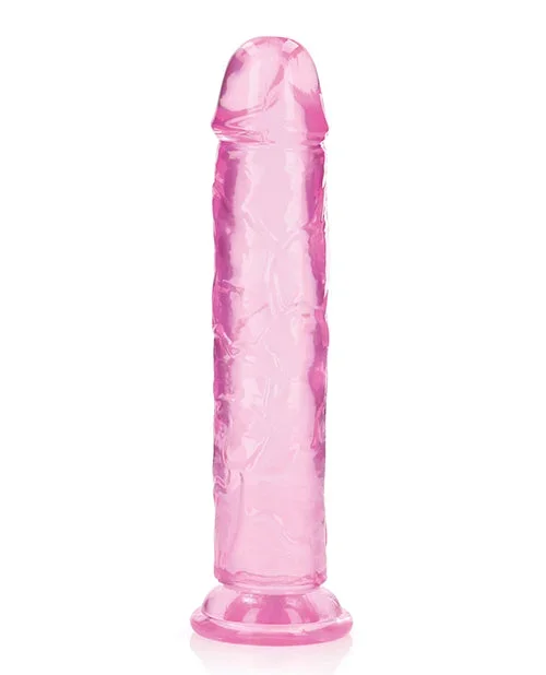 Shots RealRock Realistic Crystal Clear 10″ Straight Dildo – Pink