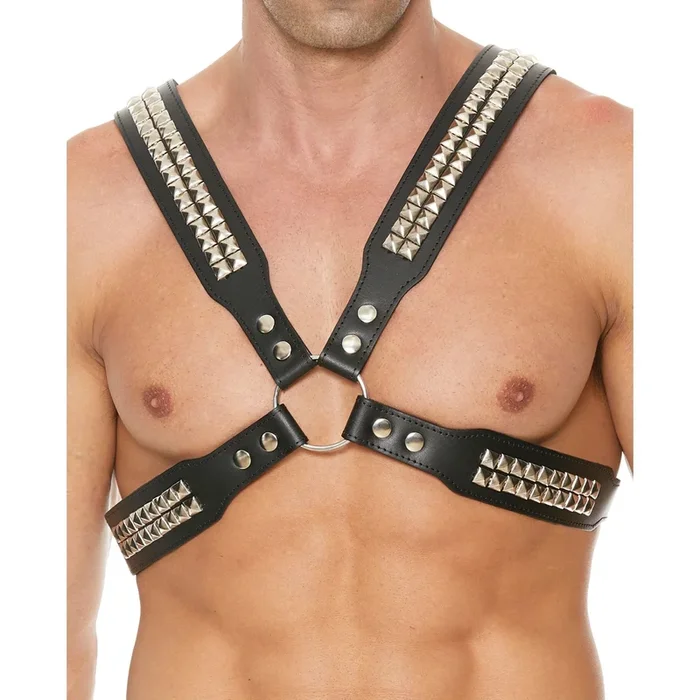 Shots Uomo Men’s Pyramid Stud Body Harness