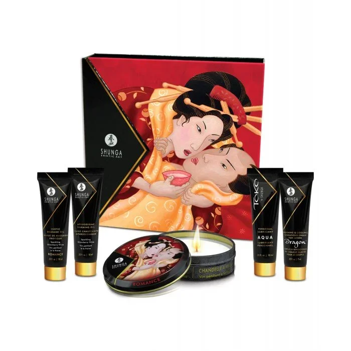 Shunga Geisha’s Secret Luxury Gift Set – Sparkling Strawberry Wine