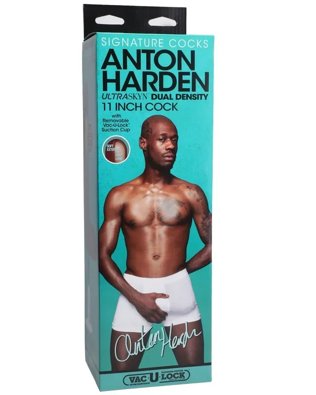 Signature Cocks – Anton Harden – 11 Inch Ultraskyn Cock With Removable Vac-U-Lock Suction Cup