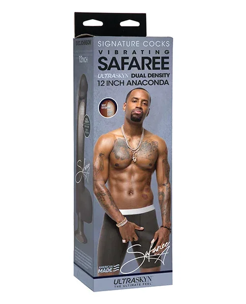 Signature Cocks Safaree Ultraskyn Vibrating Pornstar Didlos 12 Inch Anaconda