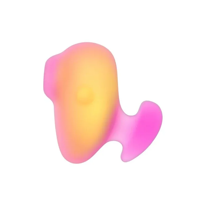 Silicone lay-on vibrator “Kiss” – with Pleasure Air technology 9.5 cm (pink)