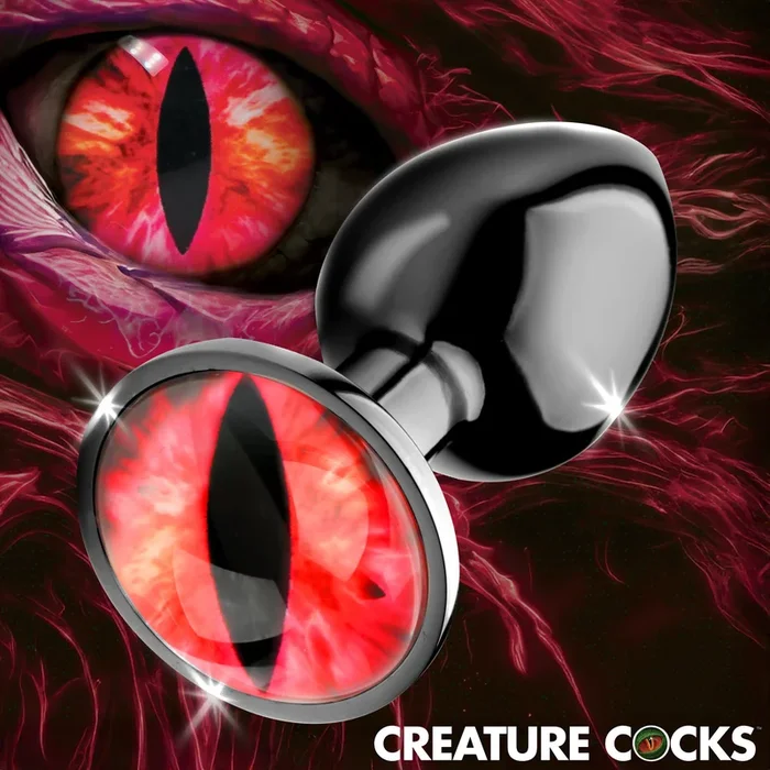 Sinister Eye Red Eye Metal Butt Plug – Small