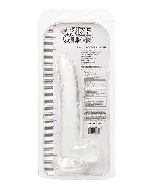 Size Queen 8″ Dildo – Clear