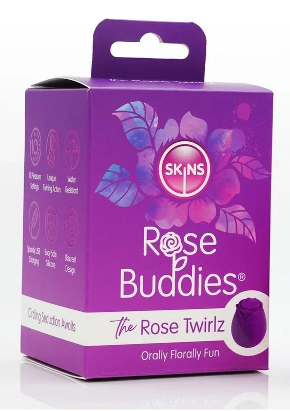 Skins Rose Buddies Rose Twirtz Rechargeable Silicone Clitoral Vibrator