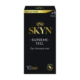 SKYN Supreme Feel 10 Count Non-Latex Lubricated Condoms