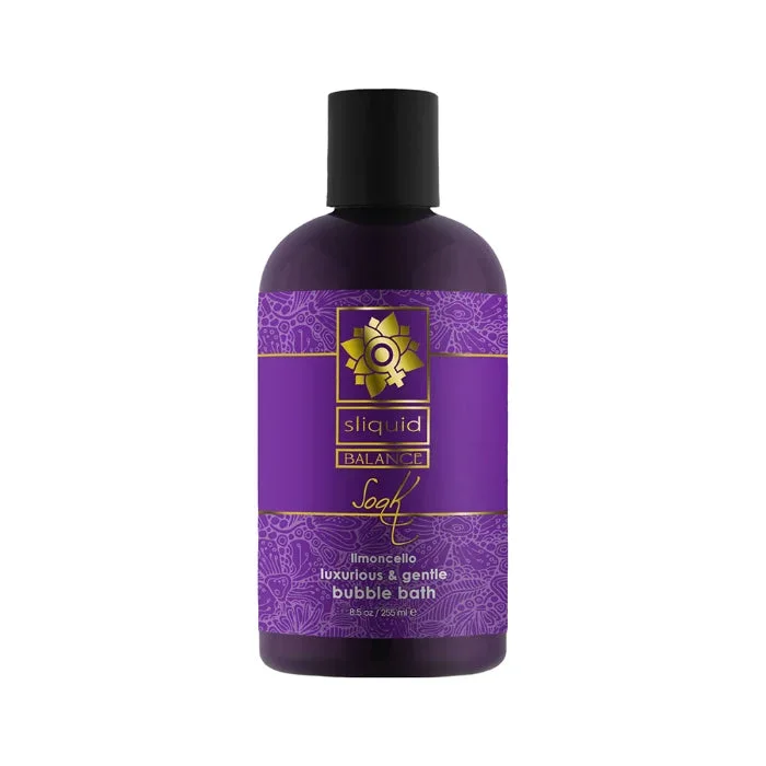 Sliquid Balance Soak PH Balanced Hydrating Limoncello Scented Bubble Bath
