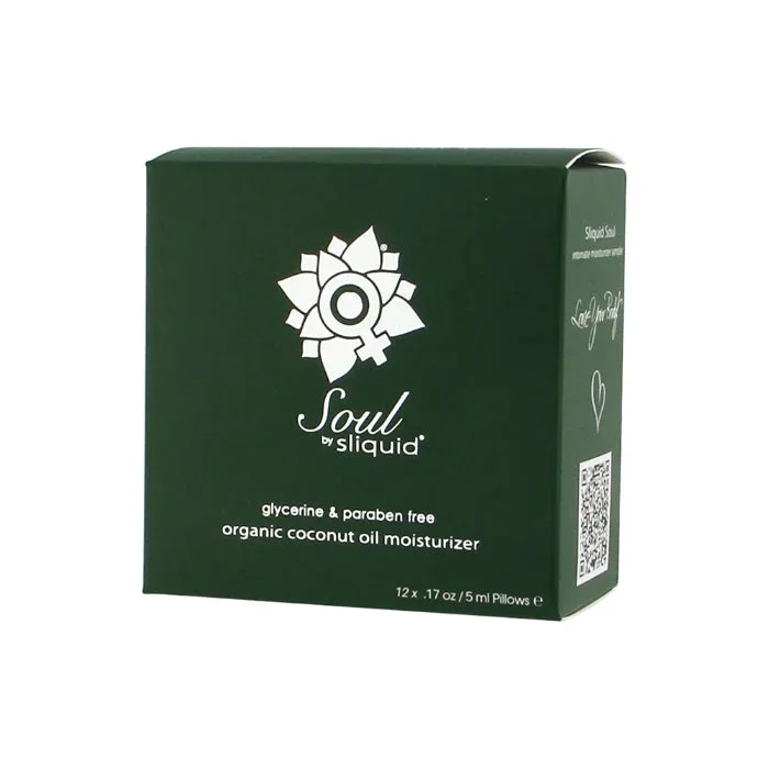 Sliquid Soul Organic Coconut Oil Moisturizer 12 Packet To Go Cube