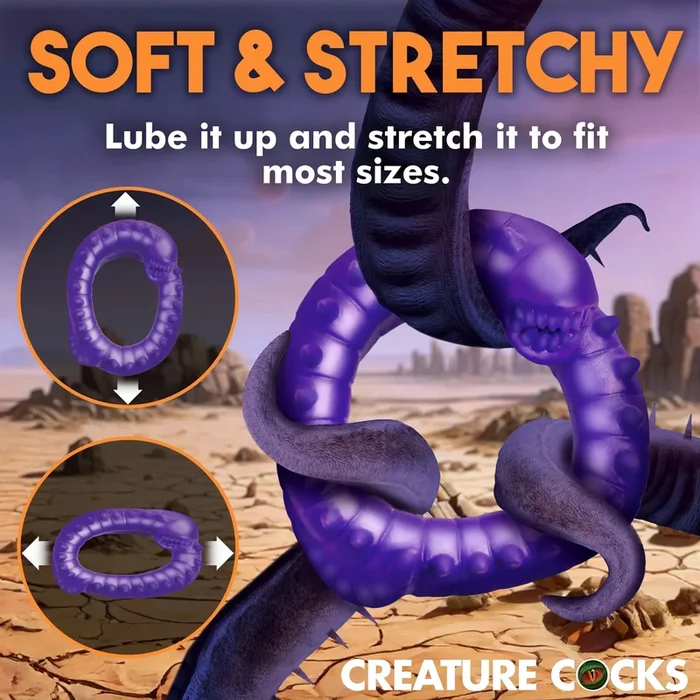 Slitherine Silicone Cock Ring – Purple