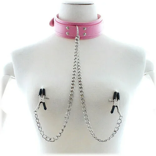 SM Slave Training Collar Nipple Clamps