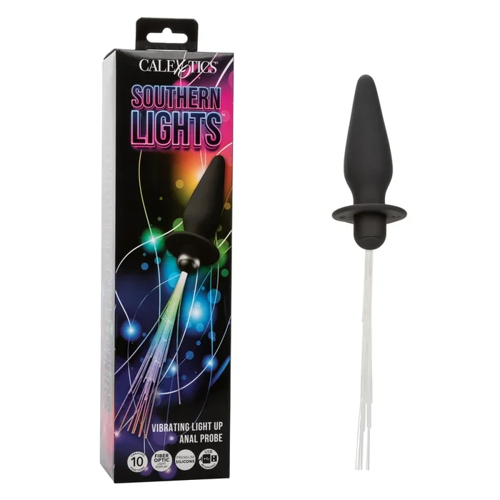 Southern Lights – Vibrating Light Up Anal Probe – Black