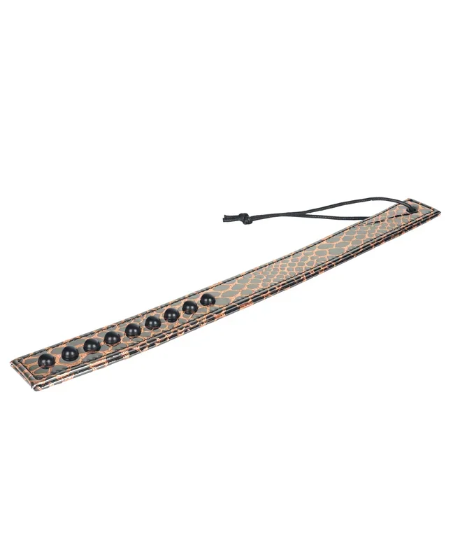 Spartacus Faux Leather Paddle – Gold