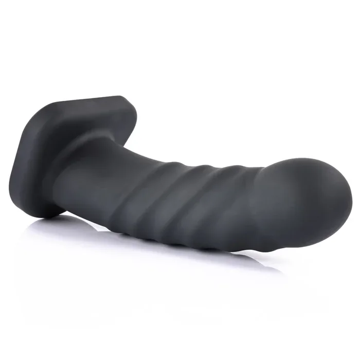 Sportsheets Banx 8″ Ribbed Hollow Silicone Sheath Dildo