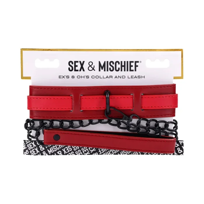 Sportsheets Sex & Mischief Ex’s & Oh’s Collar and Leash