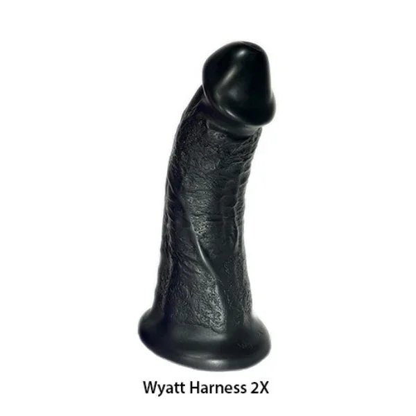 SquarePegToys® Wyatt Harness – Firmer Black w/ Suction Cup