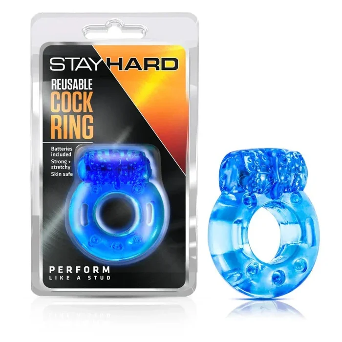 Stay Hard Reusable Cock Ring – Blue