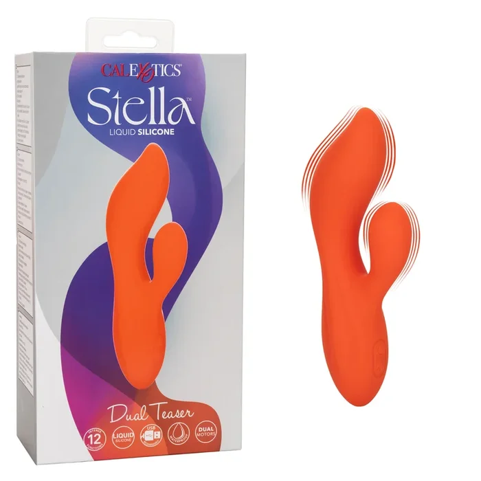 Stella Liquid Silicone Dual Teaser – Orange