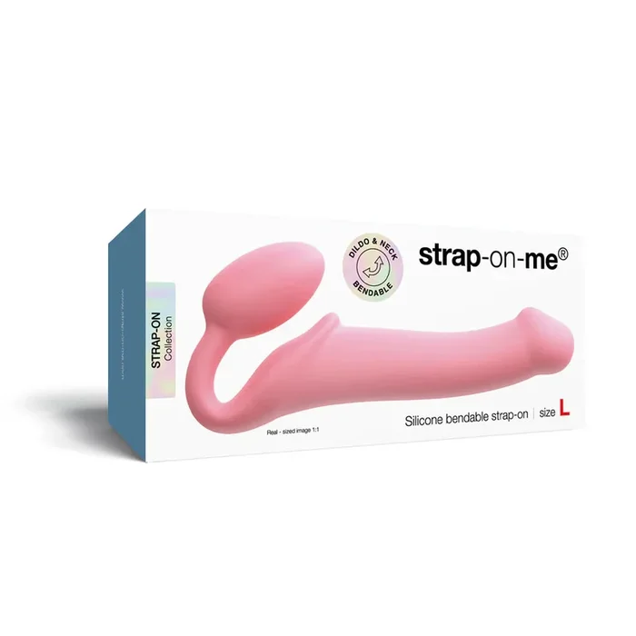 Strap-On-Me Semi-Realistic Bendable Strap-On L Pink