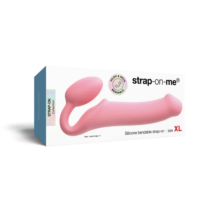 Strap-On-Me Semi-Realistic Bendable Strap-On XL Pink