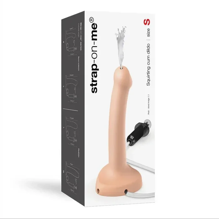 Strap-On-Me Squirting Cum Semi-Realistic Silicone Dildo – Ultimate Pleasure with Realistic Action