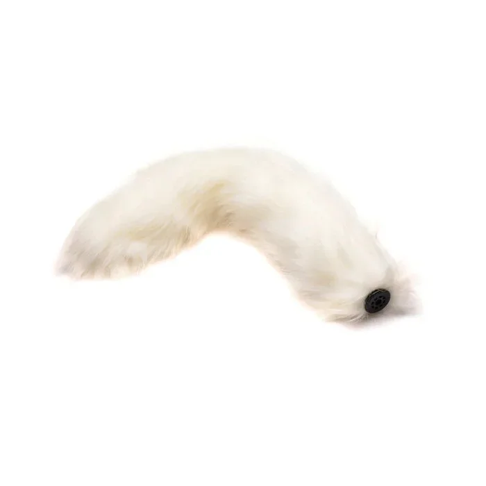 Tailz Snap-On Interchangeable White Fox Tail For Interchangeable Tail Butt Plug