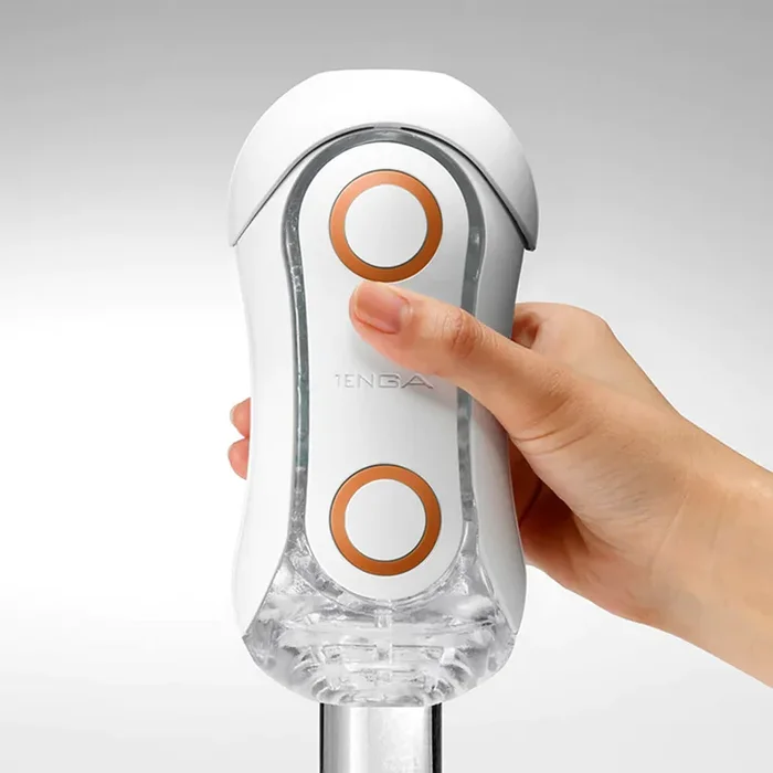 Tenga Flip-Open Orb Masturbator – Orange Crash