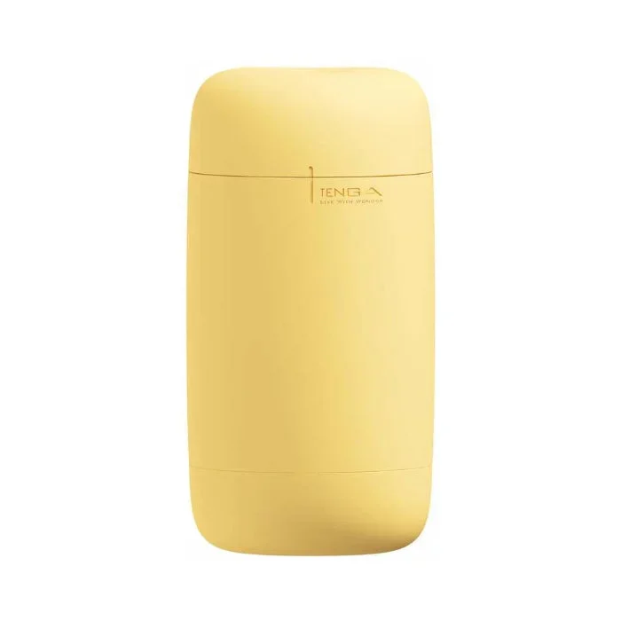 Tenga Puffy Stroker Custard Yellow Super Soft Reusable Masturbation Cup