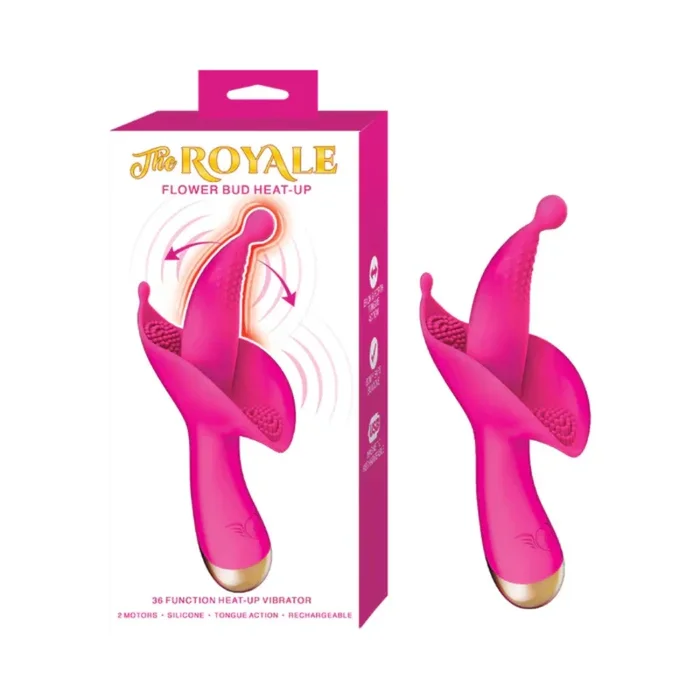 The Royal Flower Bud Heat-Up Rechargeable Silicone Warming Clitoral Stimulator