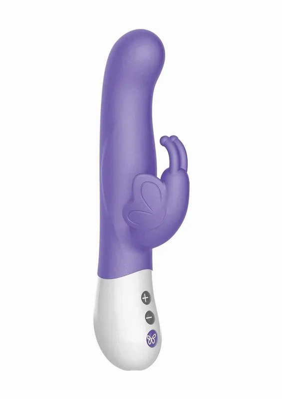 The Vibrating Dual Stim Butterfly Silicone Rechargeable Rabbit Vibrator