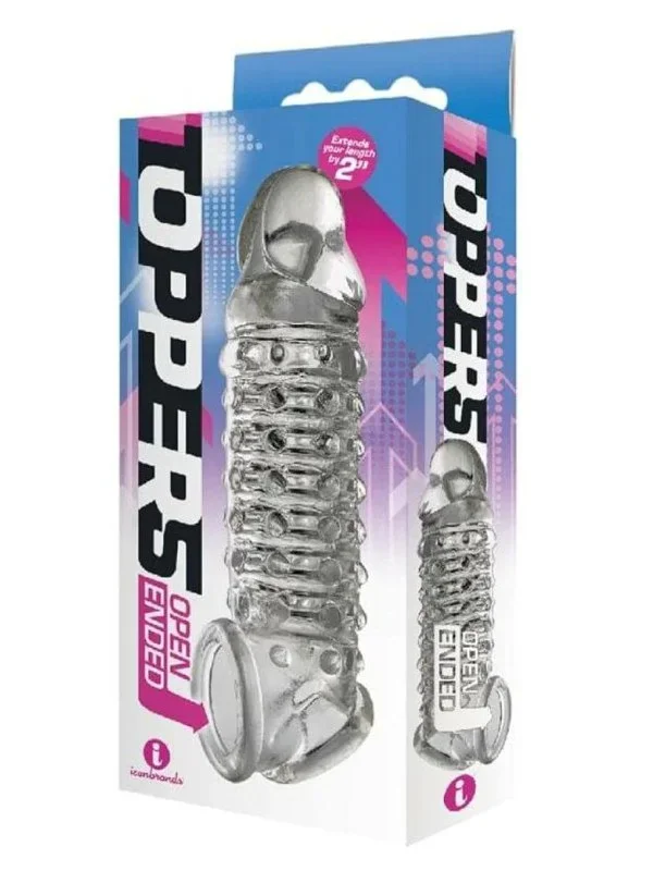 Toppers 2″ Penis Extension Sleeve Clear