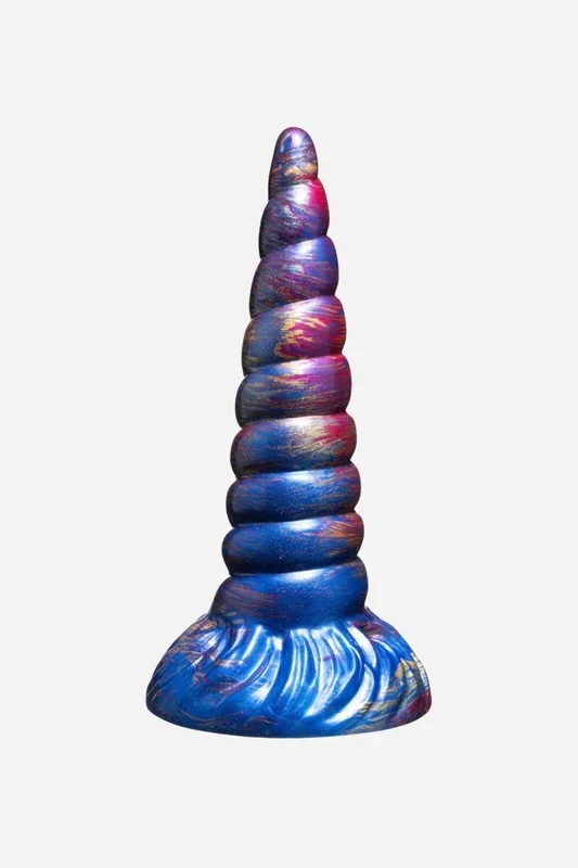 Unicorn Horn Fantasy Dildo in Pearlescent Nebula