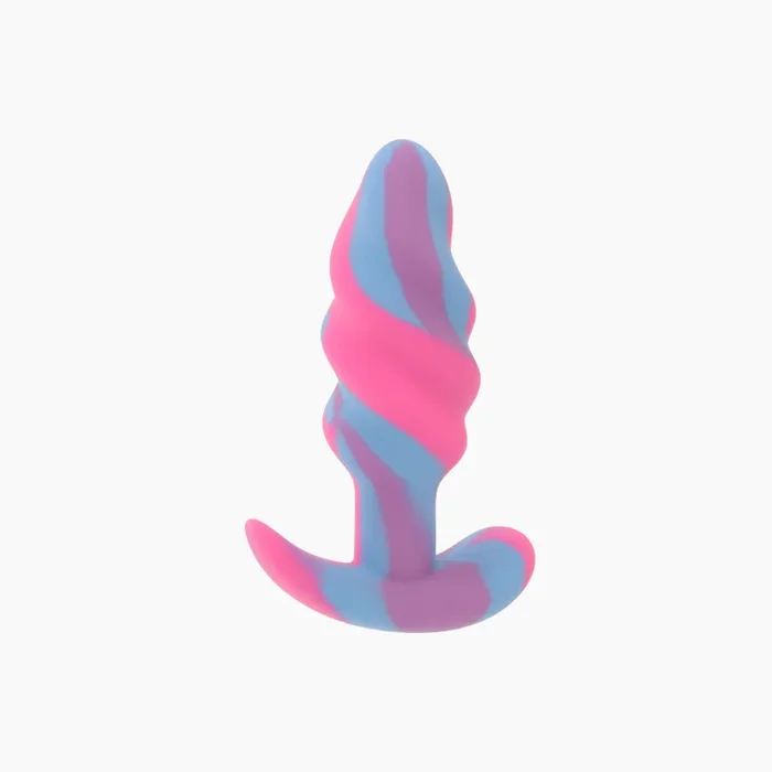 Unicorn Swirl Silicone Butt Plug