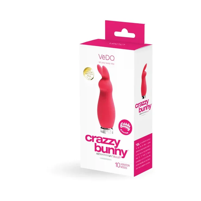 VeDO Crazzy Bunny Rechargeable Mini Vibe – Pretty In Pink